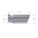 MBRP Tip. 5in. O.D. Angled Single Walled 4in. l-2