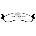 EBC Ultimax OEM Replacement Brake Pads (UD655)-4