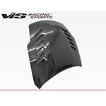 VIS Racing Astek Style Black Carbon Fiber Hood-2