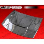 VIS Racing Drift 2 Style Black Carbon Fiber Hood-2
