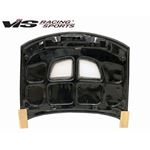 VIS Racing EVO Style Black Carbon Fiber Hood-2