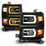 Anzo Dual Switchback+Sequential LED Tube Sq. Pr-2