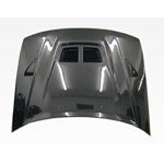 VIS Racing EVO Style Black Carbon Fiber Hood-2