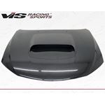 VIS Racing STI Style Black Carbon Fiber Hood-2