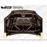 VIS Racing EVO Style Black Carbon Fiber Hood-4