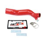 HPS Red Reinforced Silicone Post MAF Air Intake-4