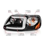Anzo Crystal Headlight Set for 1997-2002 Ford Ex-2