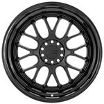 F1R F21 19x8.5 - Satin Black/ Gloss Black Lip W-2