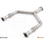 GTHAUS Front Y-Pipe Collector Section- Titanium-4