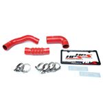 HPS Red Reinforced Silicone Intercooler Hose Kit-4