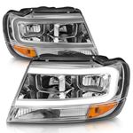 Anzo Crystal Headlight Set for 1999-2004 Jeep Gr-2