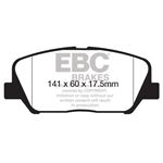 EBC Ultimax OEM Replacement Brake Pads (UD1827)-4