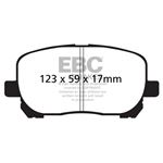 EBC Ultimax OEM Replacement Brake Pads (UD923)-4