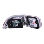 ANZO 1992-1995 Honda Civic Taillights Red/Clear-2