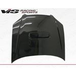 VIS Racing STI Style Black Carbon Fiber Hood-2
