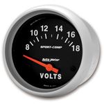 AutoMeter Sport-Comp 2 5/8in 8-18 Volt Short Swe-2