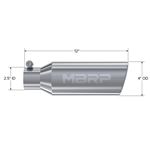 MBRP 4in. OD 2.5in. let 12in. length Angled cut-2
