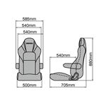 Bride STREAMS CRUZ- Heater Reclining Seat, Grad-2