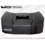VIS Racing Invader Style Black Carbon Fiber Hood-2