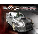 VIS Racing V Line Style Black Carbon Fiber Hood-2