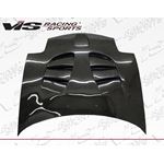 VIS Racing Fuzion Style Black Carbon Fiber Hood-2