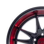 F1R F102 18x8.5 - Gloss Black/ Red Lip Wheel-2