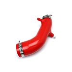 HPS Red Reinforced Silicone Post MAF Air Intake-2