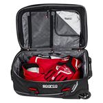 Sparco Travel Carry-On Bag, Black/Red (016438NRR-2