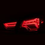 Anzo LED Taillights Red/Clear Lens; Pair (321346)