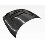 VIS Racing V Line Style Black Carbon Fiber Hood-2