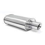 Blox Racing 2.25in SS SL Sport Muffler w/Double-2