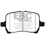 EBC Ultimax OEM Replacement Brake Pads (UD1160)-4