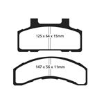 EBC Ultimax OEM Replacement Brake Pads (UD215)-4