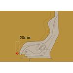 Bride Seat Rail Front Offset Side Plate - For F-2