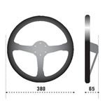 Sparco R368 Racing Steering Wheel, Black Suede (-2