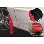 Rally Armor Red Mud Flap/White Logo for 1998-200-2