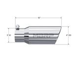MBRP 4" OD, Angle Rolled End Tip (T5155)-2