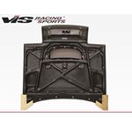 VIS Racing CS Style Black Carbon Fiber Hood-2