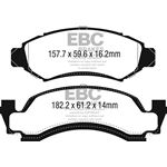 EBC Ultimax OEM Replacement Brake Pads (UD050)-4