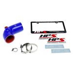 HPS Blue Reinforced Silicone Post MAF Air Intake-4