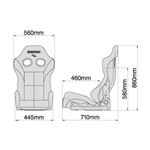 Bride GIAS III Reclining Seat, Red, FRP (G61BSF-2