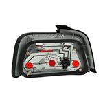 ANZO 1992-1998 BMW 3 Series E36 Taillights Red/C-2