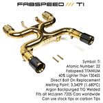 Fabspeed 720S Supreme Titanium X-Pipe Exhaust S-2