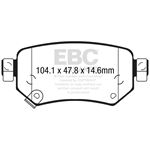EBC Ultimax OEM Replacement Brake Pads (UD1874)-4