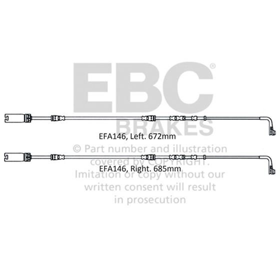 EBC Brake Wear Lead Sensor Kit (EFA146)-2