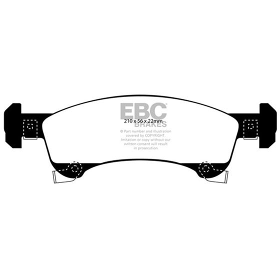 EBC 6000 Series Greenstuff Truck/SUV Brakes Dis-4