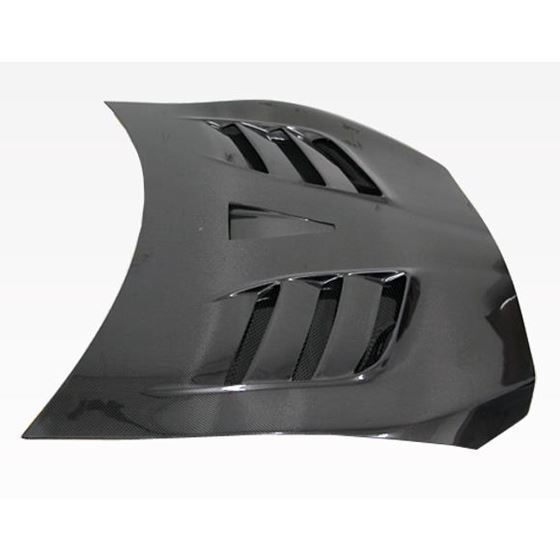 VIS Racing VRS Style Black Carbon Fiber Hood-2
