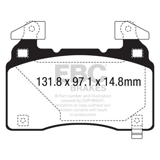 EBC Ultimax OEM Replacement Brake Pads (UD1474)-4