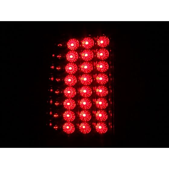 ANZO 2008-2015 Ford F-250 LED Taillights Red/Cle-2