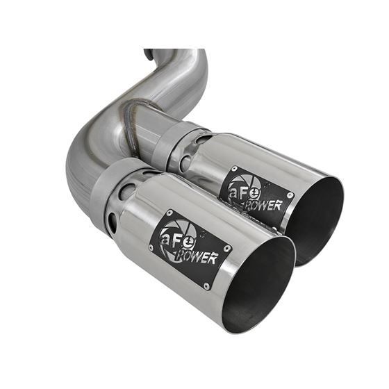 aFe Rebel XD 4 IN 409 Stainless Steel DPF-Back E-2